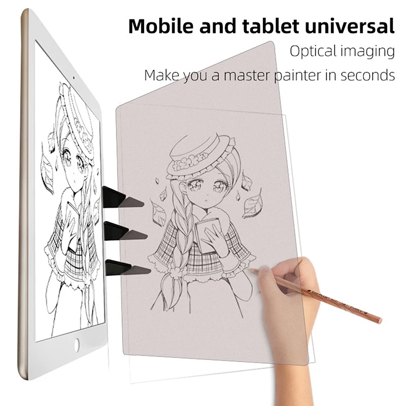 Tablero de copia de dibujo de proyección, tablero de rastreo de pintura de proyector, soporte de atenuación de reflexión especular, tablero de dibujo óptico