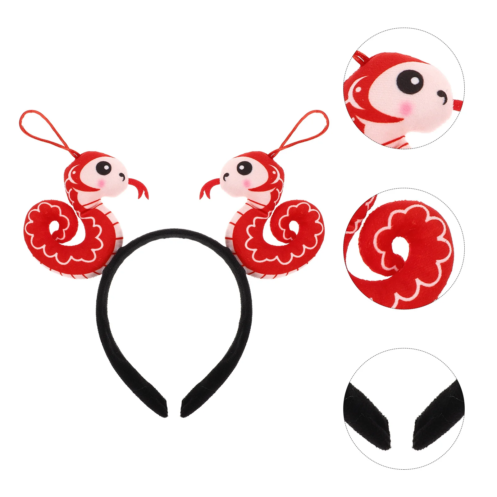 

Lightweight Fun Snake Headdress Cartoon New Year Hairband Snake Hair Accessory Party Headband Costume Supply Cloth Hairband