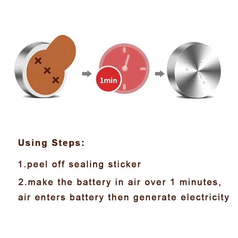 Hearing Aid Batteries 312 a312 p312 pr41 for ITC HSE Hearing aids Zinc Air Cell Button Battery 1.45v with Box