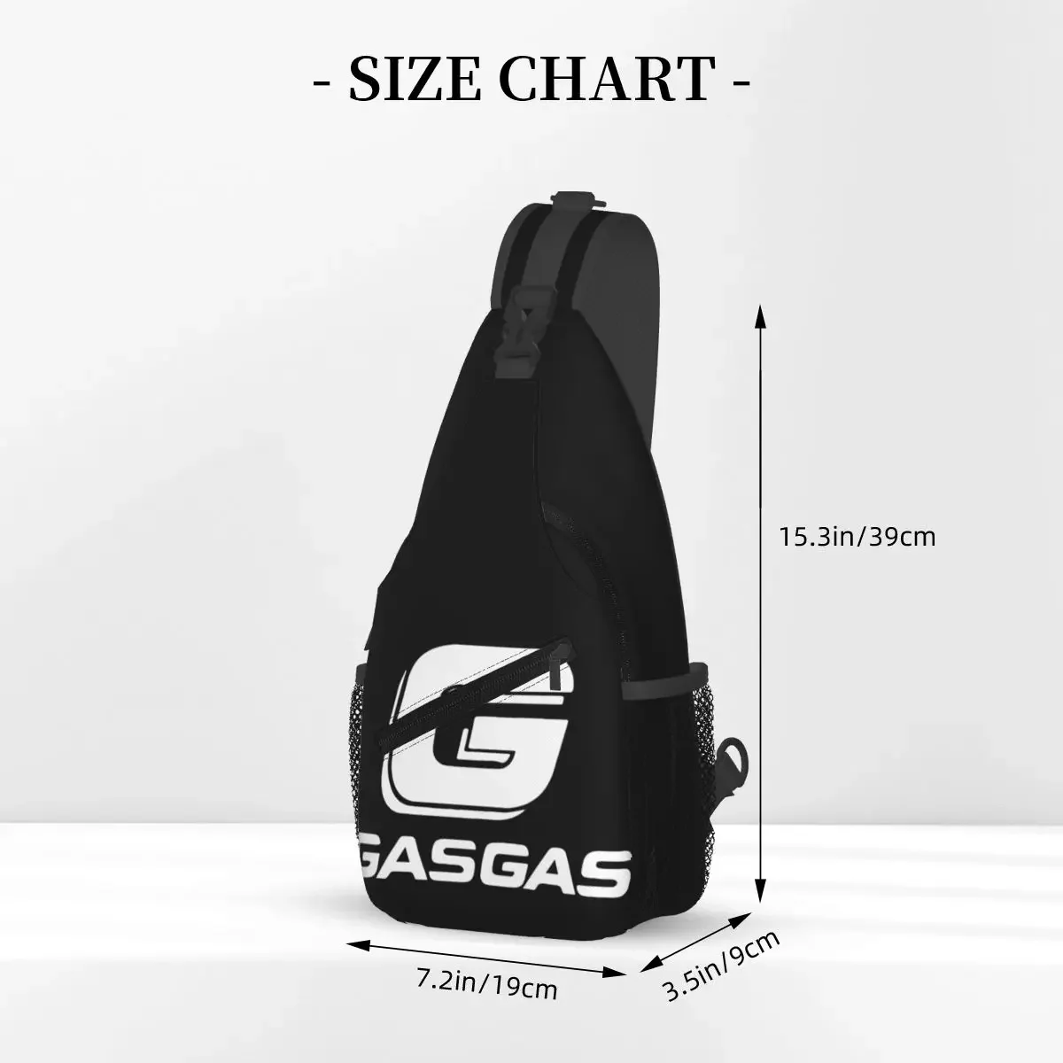 Gasgas-Bolsos cruzados para motocicleta, bandolera de pecho impresa, mochila de hombro para Moto, mochila de día para senderismo, viaje, Camping, Satchel