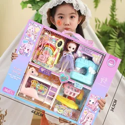 Girl Princess Doll Set Children's Toys Gift Set Box Gift Play House Toys