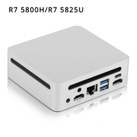 SZBOX AMD Ryzen 7 5825U 5800H MINI PC Windows 11 Pro DDR4 16GB 512GB NVMe SSD WIFI6 BT5.2 Desktop Gaming Computer R5 5600H