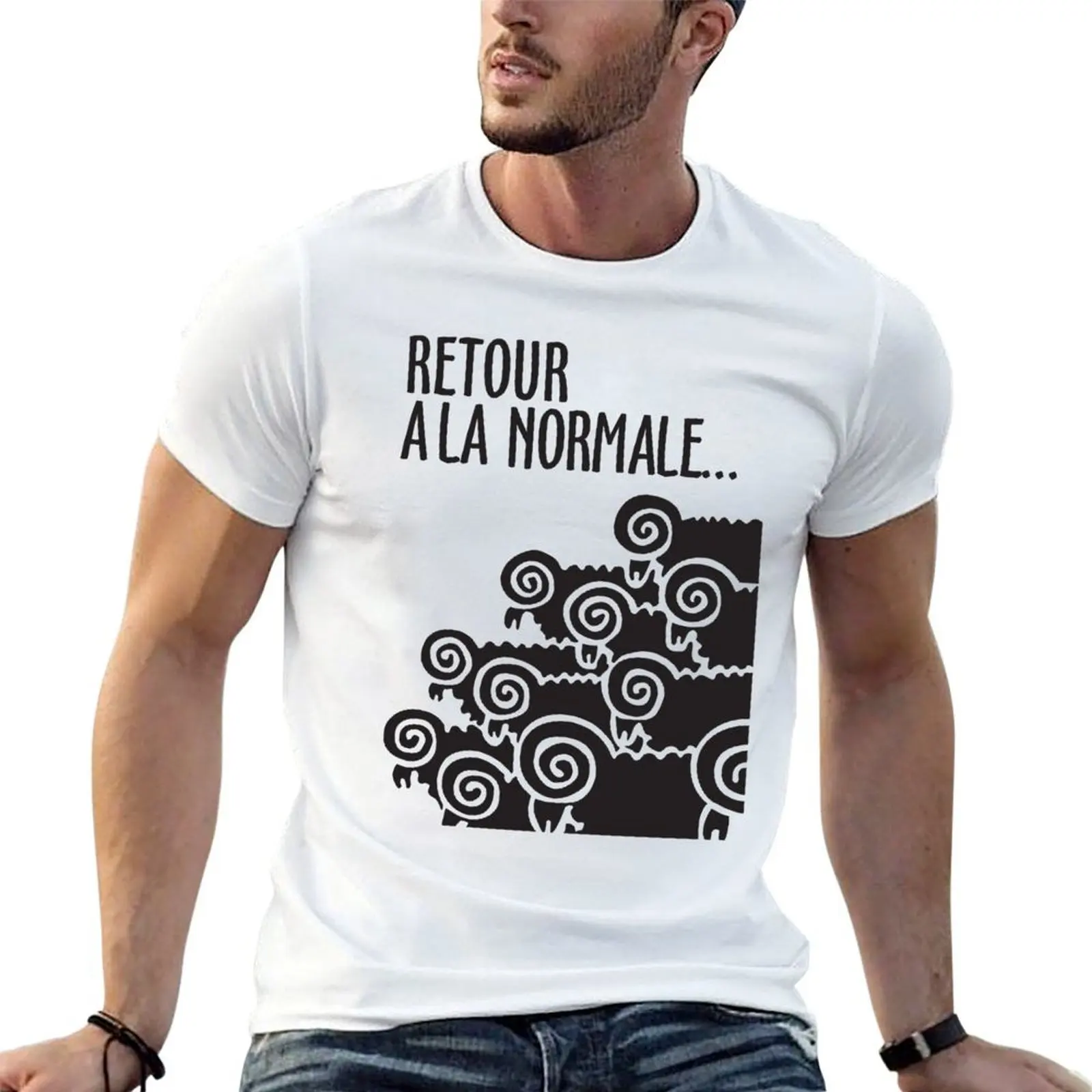Retour a la normale T-Shirt luxury designer oversize t-shirts man mens cotton t shirts