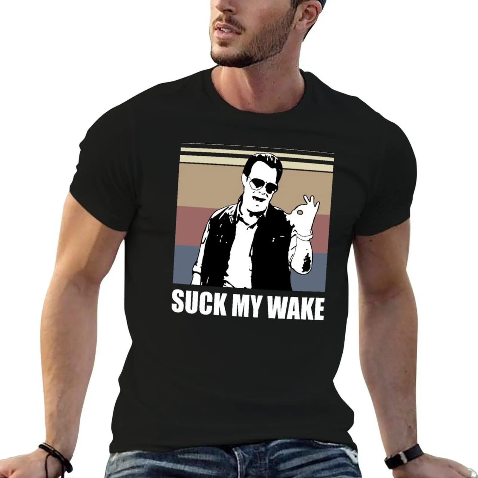 Artwesome Suck My Wake Retro Quotes T-Shirt luxury designer anime tshirt mens big and tall t shirts