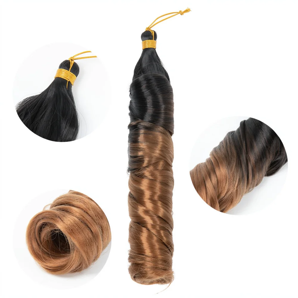 24 Inch French Loose Wave Crochet Braids Synthetic Hair Extensions For Sairawigs Soft Afro Curly Texture Styling Kit