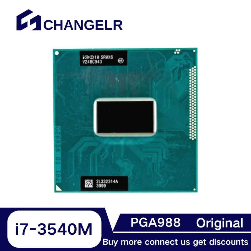 

I7-3540M SR0X6 i7 3540M 3,0 ГГц 4M двухъядерный процессор для ноутбука PGA988 pin Socket G2