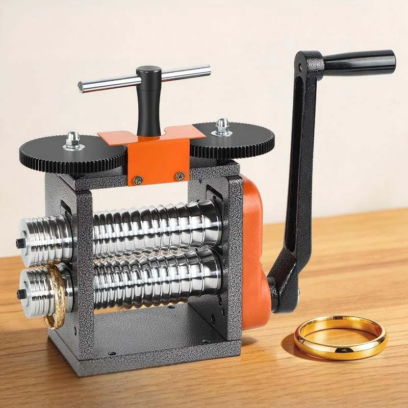 140mm Rolling Mill Making Molds-Square Semi-Circular for Gold/Silver Bracelet Shaping Wire Drawing Bar Jewelry Tool Equipment