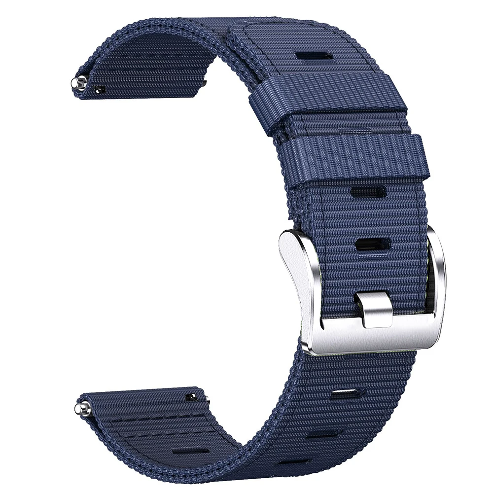 20mm 22mm Nylon Strap Band for Garmin Vivoactive 6 5 4/Venu 4/3/2 Forerunner 265 255 245 165 570 Approach S50 Bracelet Band