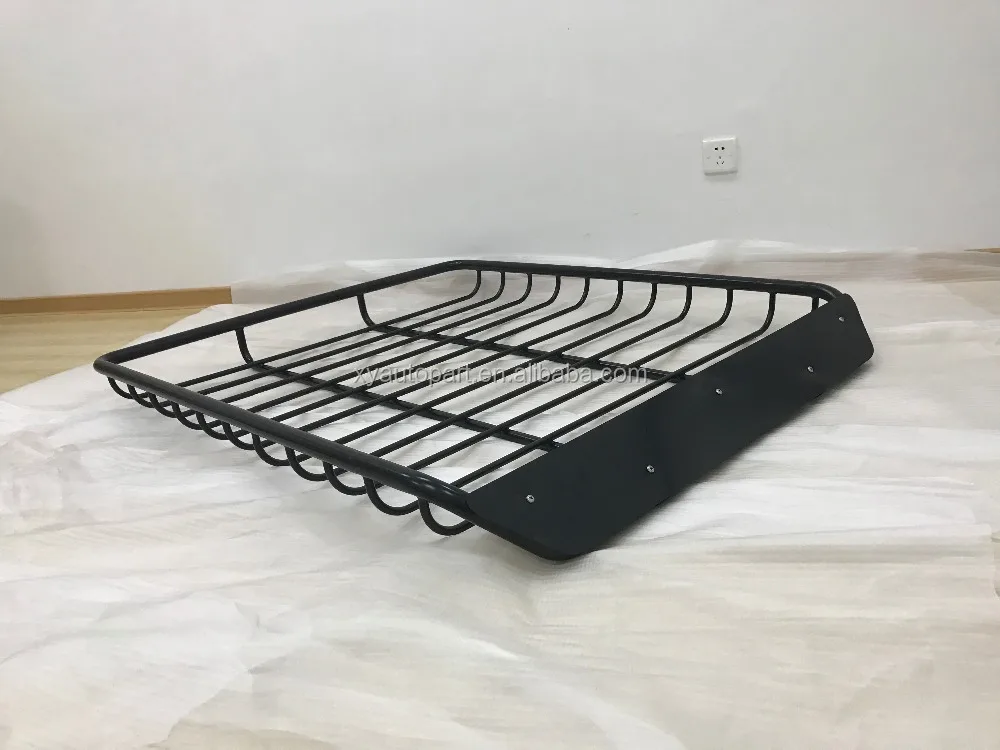 Iron Material Car Roof Rack Basket Luggage Carrier Iron With Powder Coating Finish Outdoor Tall Side Fence Heavy Duty