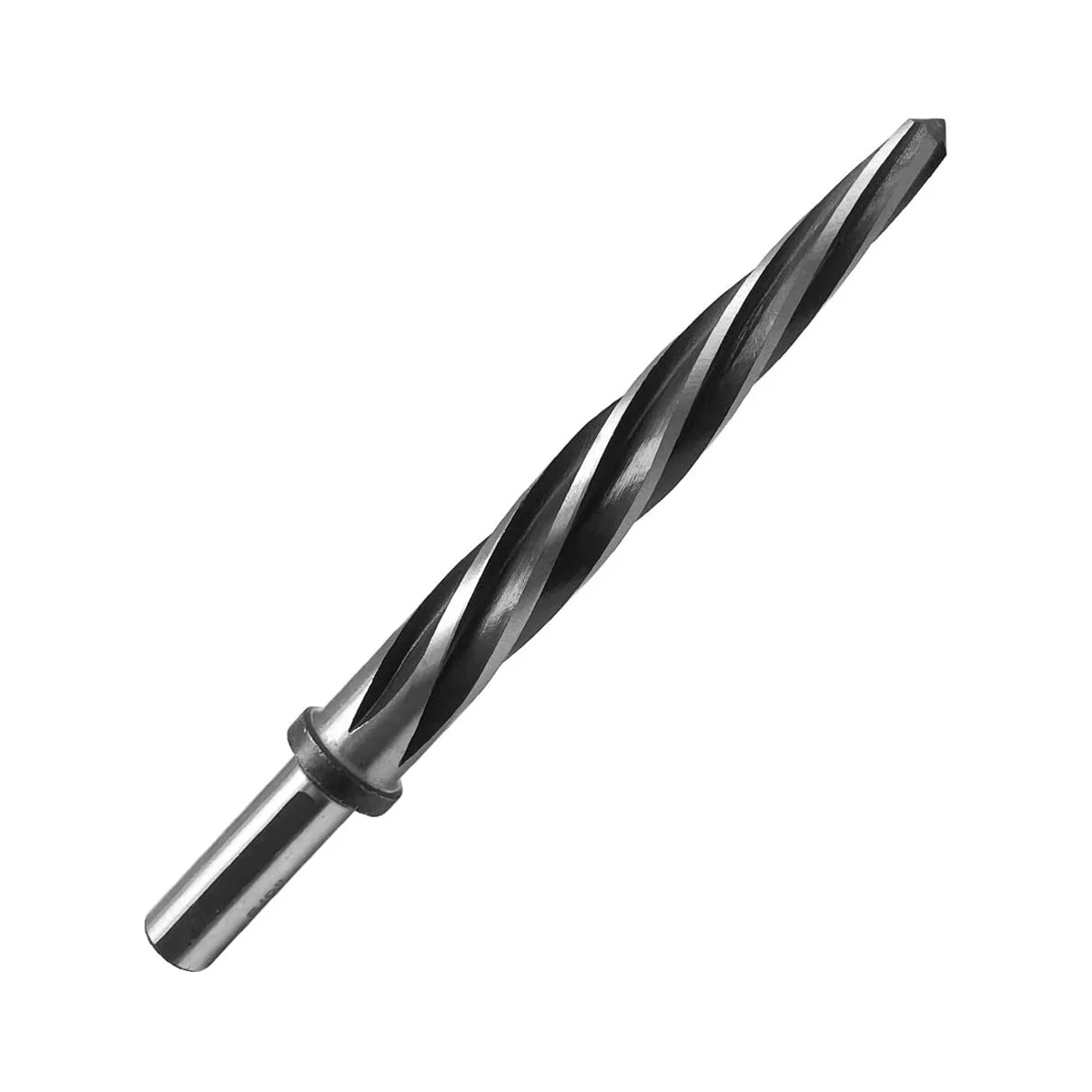 5/8Inch Spiral Flute Reamer with 1/2 Inch Shank, M2 HSS Bridge/Construction Reamer Taper Chucking Reamer Drill Bit