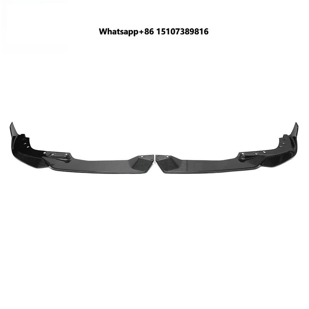 G20 LCI Dry Carbon Front Lip for 3 Ser Sedan G20 LCI M-TECH Carbon Front Bumper Lip Exterior 2 PCS/SET Replacement