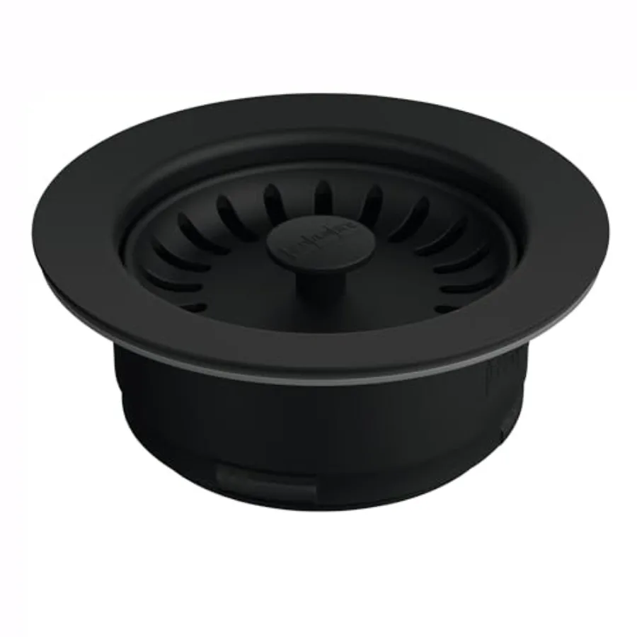 

41 2 Wide Garbage Disposal Flange Kit for Kitchen Sink Installation with Matte Black Finish Durable and LeakProof Solution for