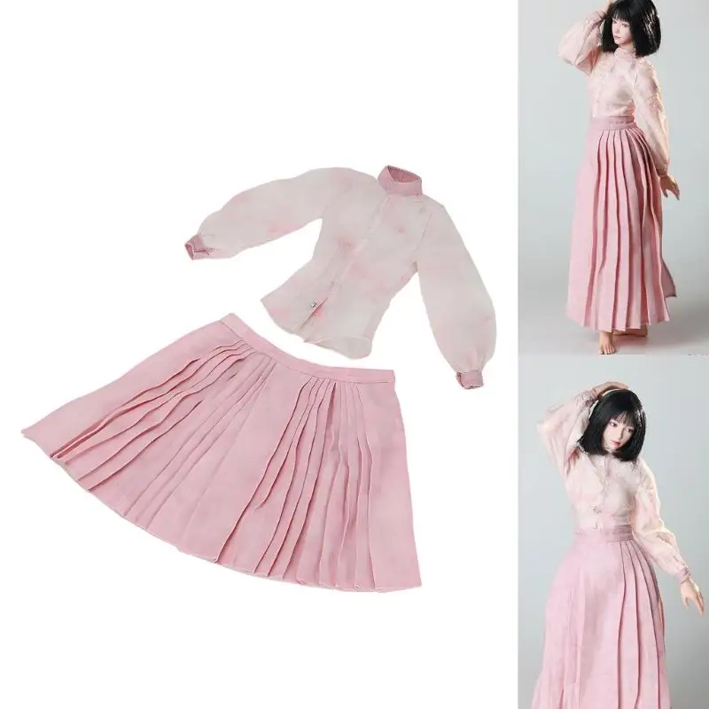 

Elegant 1/6 Scale Republic Traditional Outfit Horse Face Skirt And Shirt Set For Dolls Soft Fabric Clothing A2UB