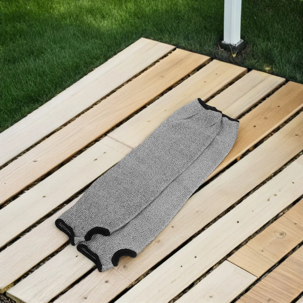 

4 шт. защитных нарукавников от порезов, прочные защитные рукава с отверстием для большого пальца для садоводства, металлообработки, сварки