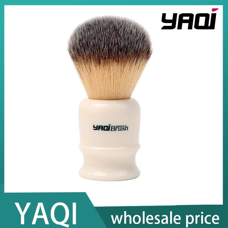 

YAQI 22mm White Handle Yellow Synthetic Hair Knot Men Wet Shaving Brush Yaqi Shaving Brush Stand Shaving Brush