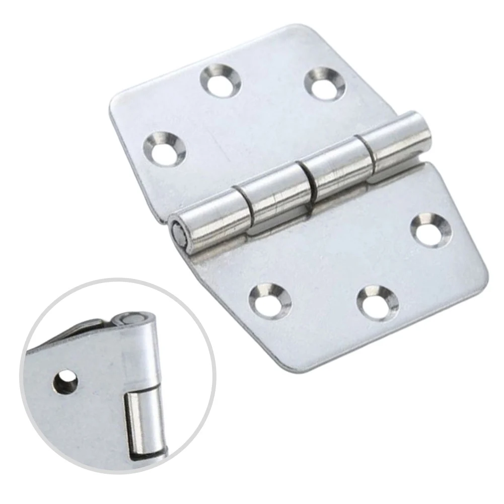 Marine Grade Stainless Steel Hinge 60x74x2mm for Boat Cabinetry Storage Boxes and Small Door Installations Indoors Outdoors