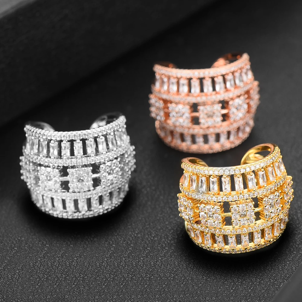 Missvikki Be الأصلي لامعة فاخرة عبر الدائري رومانسية العصرية المرأة الذكرى بيجو هدية عرض الحفلات مجوهرات الزفاف الزفاف #5