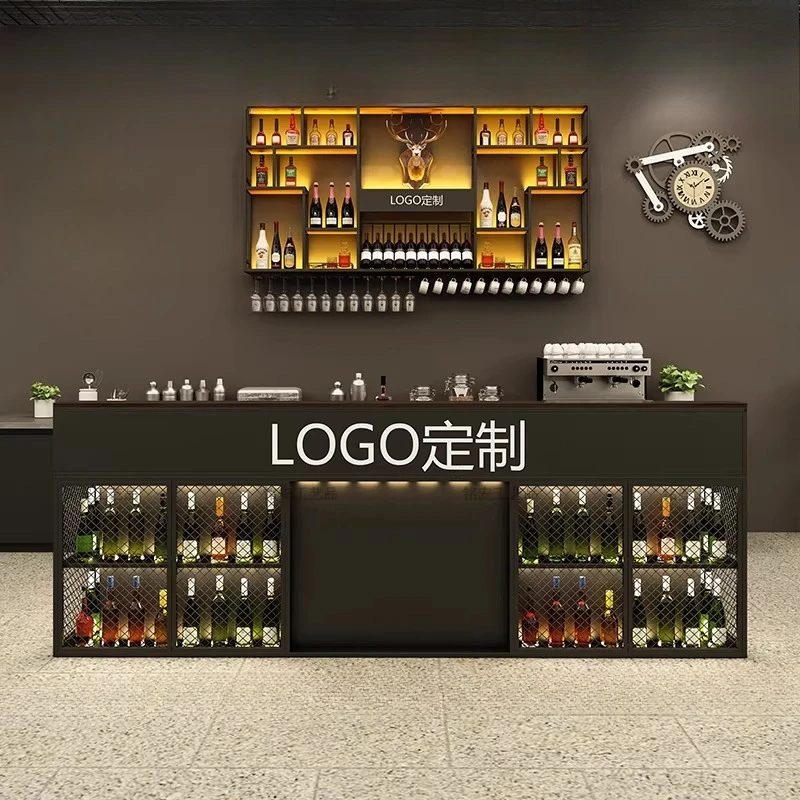 

Бар Бар Прилавок из кованого железа Касса Ресторан Кафе Стойка регистрации Стойка регистрации в индустриальном стиле Магазин чая с молоком Стол обслуживания