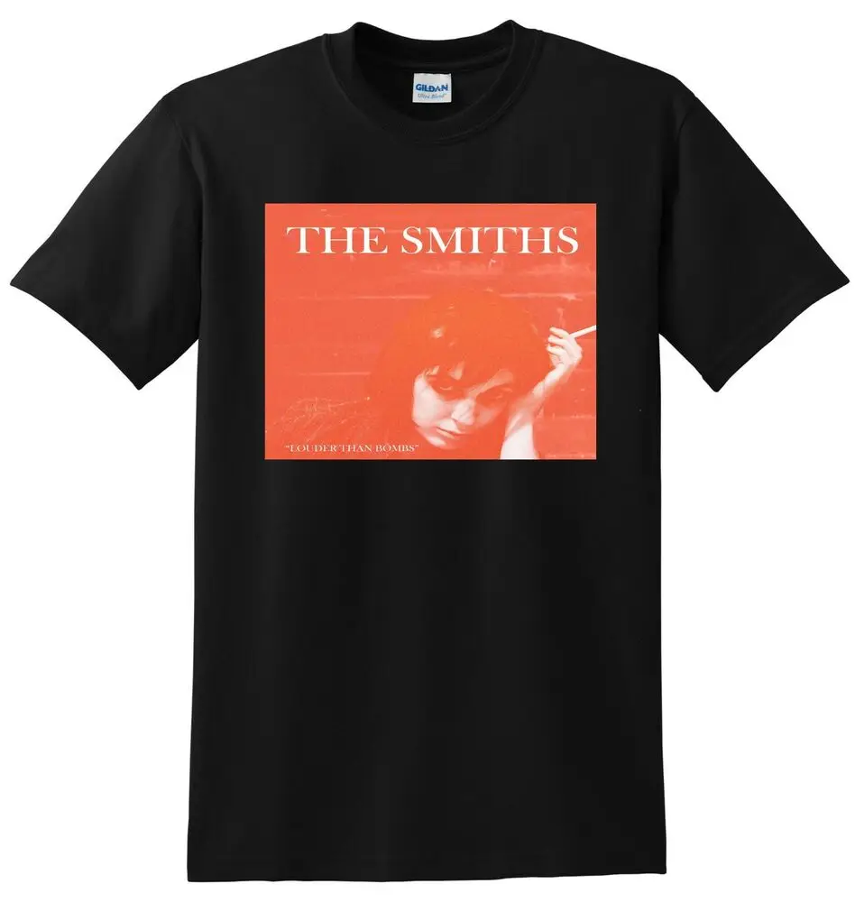 THE SMITHS T SHIRT Louder Than Bombs Vinyl Cd Cover For Men Clothing Women Short Sleeve Tees Vintage High Quality 100%Cotton