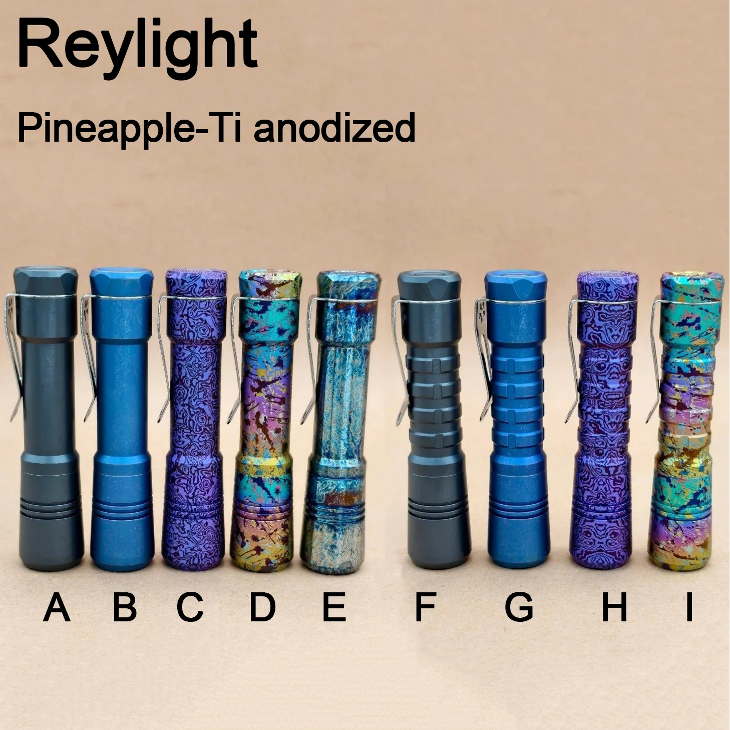 

Фонарик Reylight Pineapple-Ti с анодированным покрытием 14500