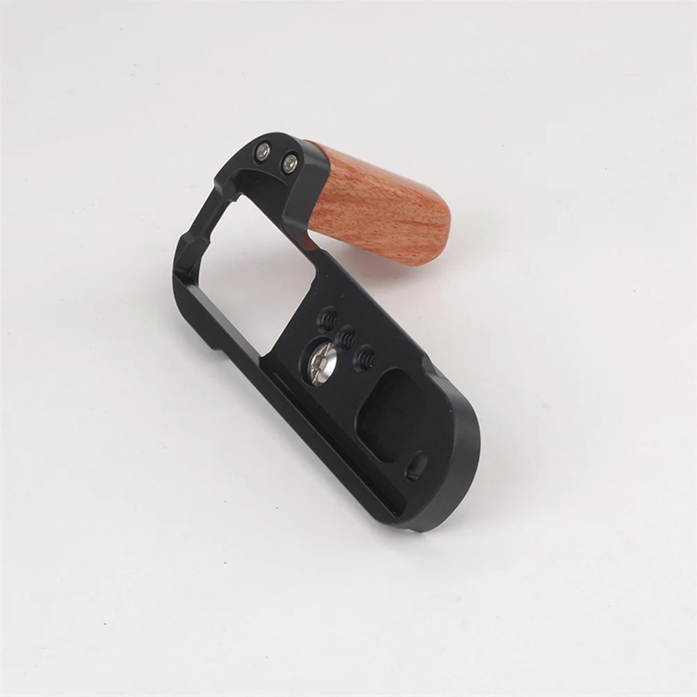 Camera Grip with Quick Release Plate for FUJIFILM XT50 Wooden Handle Vintage L-Shape Micro Camera Grip Accessories