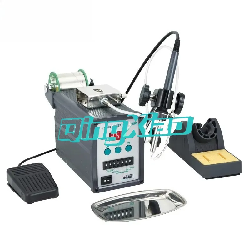 Automatic Tin Feeding Soldering Station 376D 150W  Foot Operated Manual Tin Feeding Soldering  Equipment Professional Heavy Duty