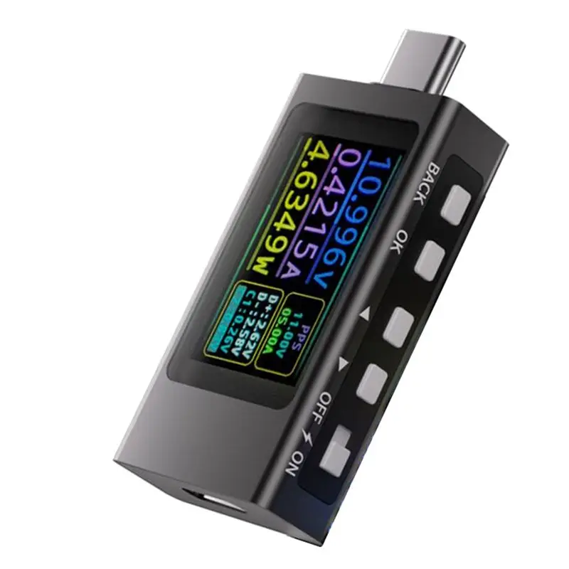 

DT42-KOWSI Digital Multimeter USB C Power Meter Tester With LCD Display, Digital Voltmeter Type C Voltage Current Tester