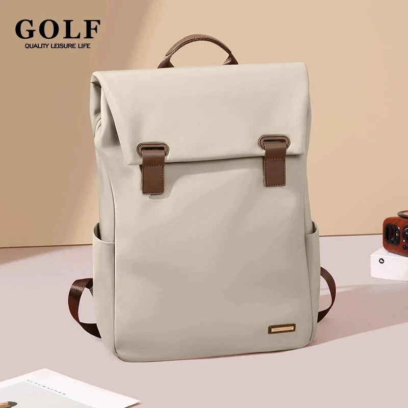GOLF Elegancki plecak damski Estetyczne plecaki podróżne Wodoodporny laptop 15 6 cali Luksusowe torby antykradzieżowe dla kobiet Trend 2024