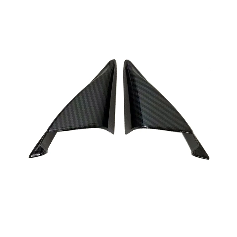 For MAZDA CX-5 2017 2018 KF ABS Carbon Fiber Look  Inner Triangle Corner Cover Trim Molding car cover 2PCS/Set