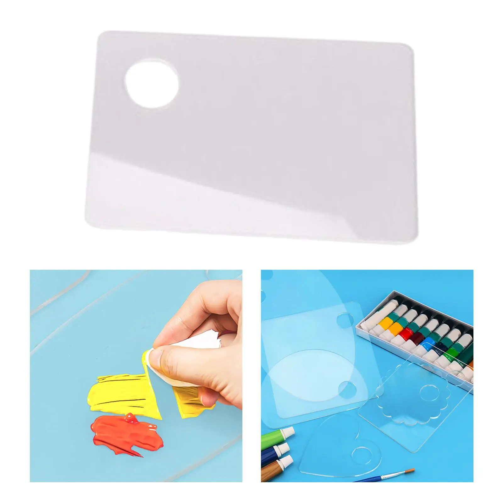 

Clear Mixing Palette Non Stick Tray Paint Palette for DIY Painting