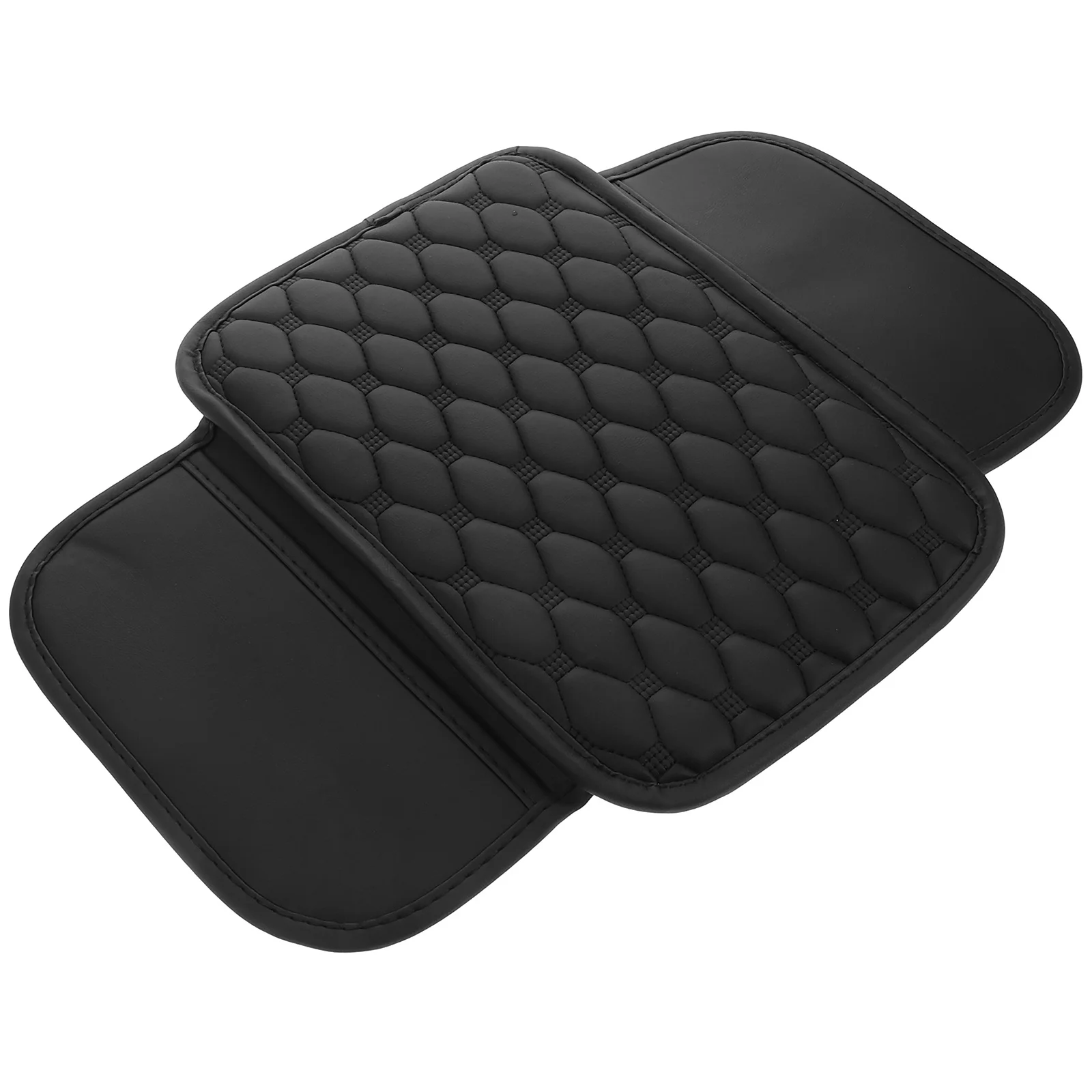 

Car Center Console Cover Black Fake Armrest Protector With Storage Pocket Waterproof Universal Fit For Most Vehicles