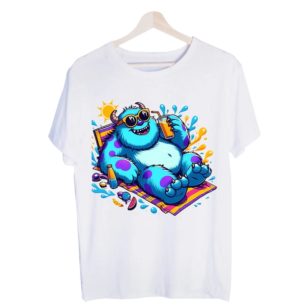 Men's Fantasy Creature Graphic Tee, Short Sleeve Crew Neck T-Shirt for Summer Casual and Vacation Outfits