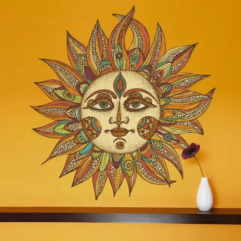 

Sun Art Wall Sticker Decal - Helios by Valentina Harper