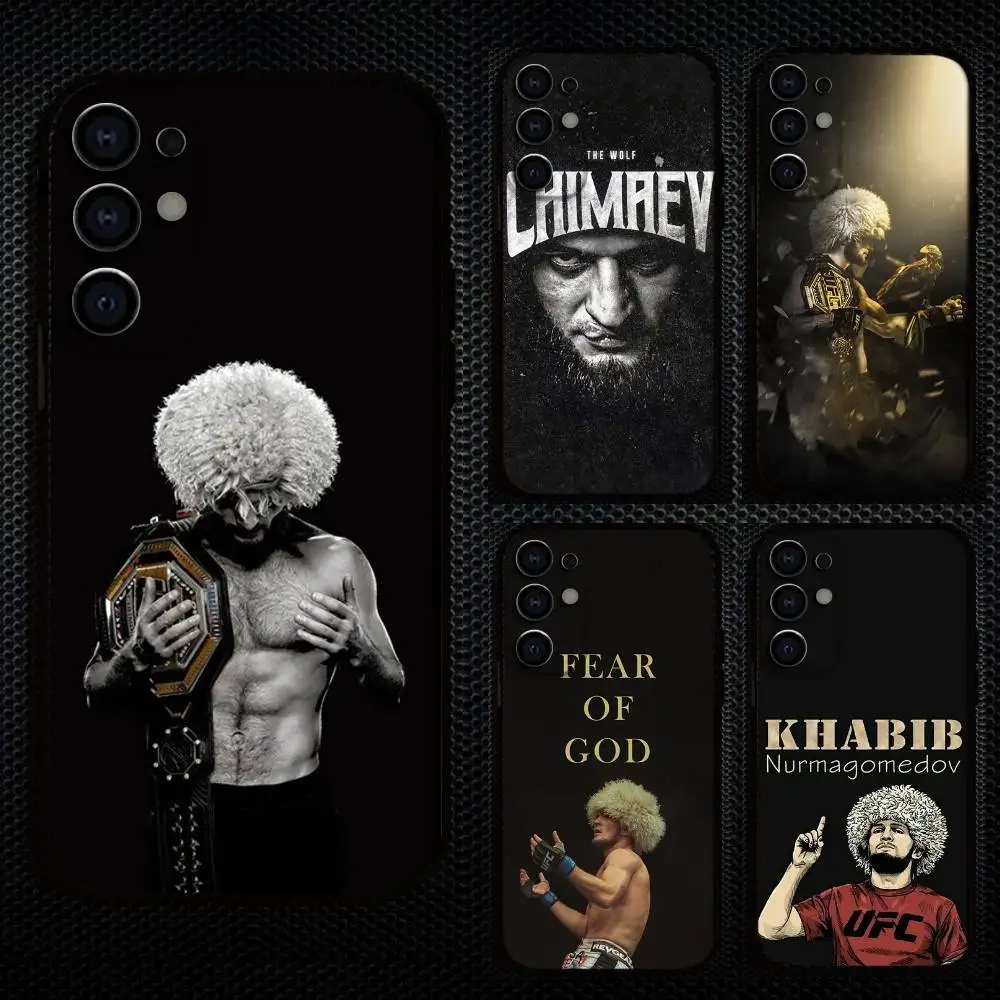 

Classic Boxing K-Khabib Phone Case For Samsung S25,S24,S21,S22,S23,S30,Ultra,S20,Plus,Fe,Lite,Note,10,9,5G Black Cover