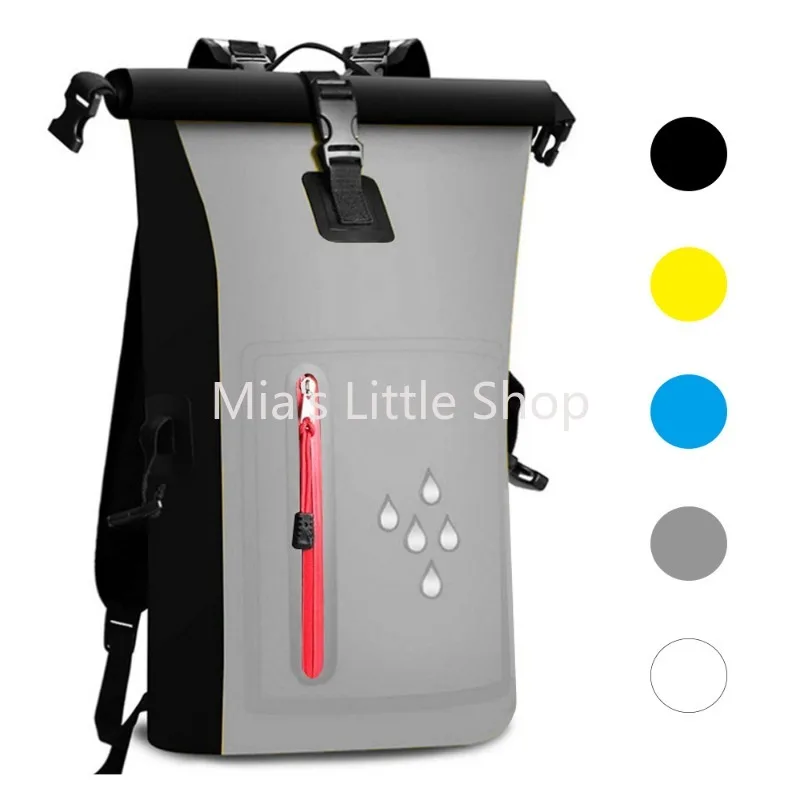 PVC Waterproof Dry Bag Large Capacity Floating Backpack for Kayaking Rafting Camping
