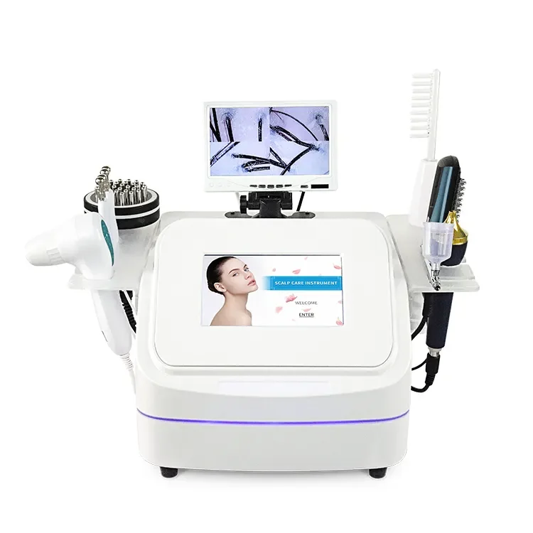 2025 7-In-1 Follicle Detection Hair Loss Treatment Scalp Massager Anti-Hair Loss Scalp Care Analyze Hair Regrowth Massage Brush
