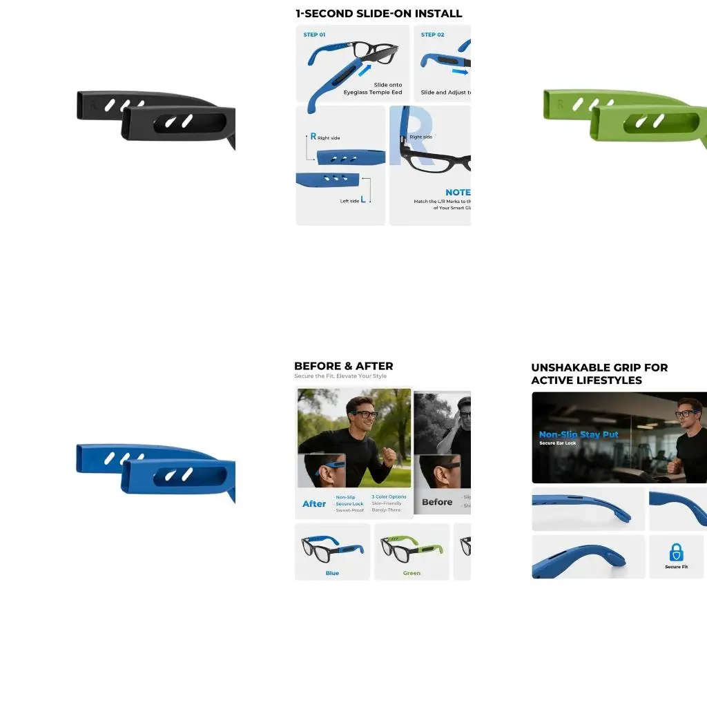  Glasses Retainers With Ergonomic Design Stay Put During Running And Fitness