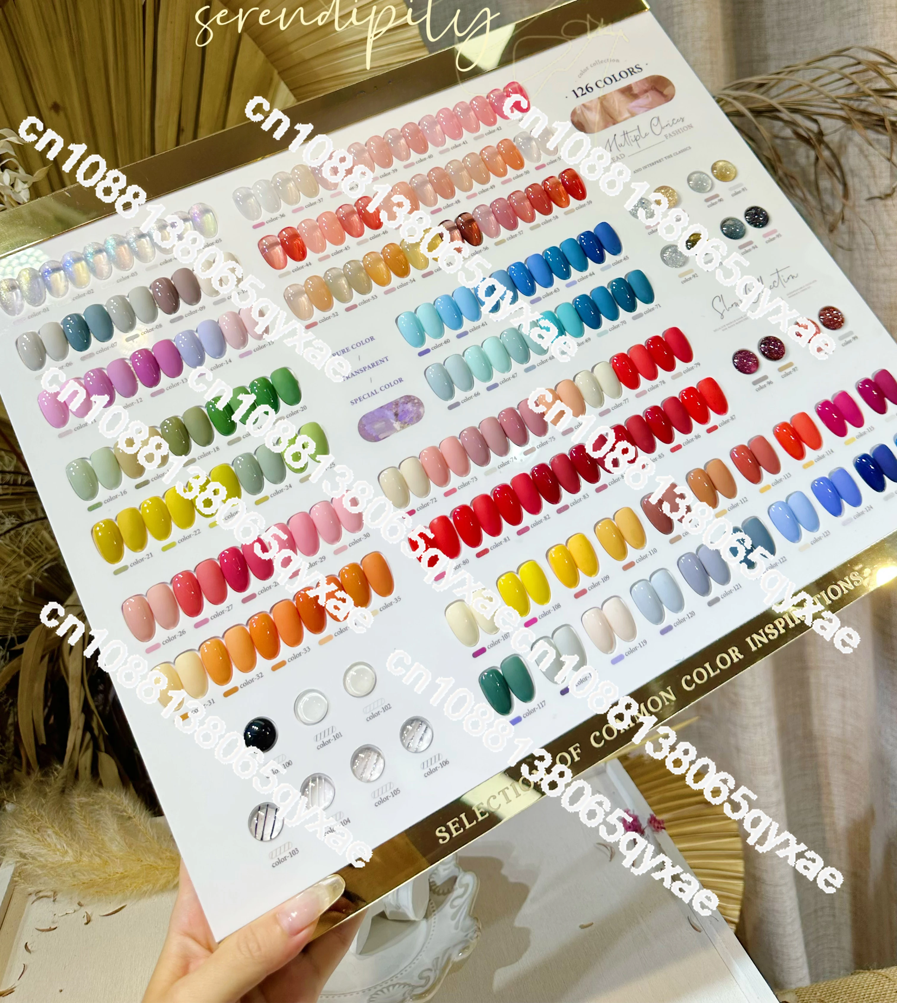 Mismatched 126 Colors Multicolor Nail Gel Set Fashion Nail Salon New Model 2024 Nail Art Kit Hot Item Non-toxic Uv Gel