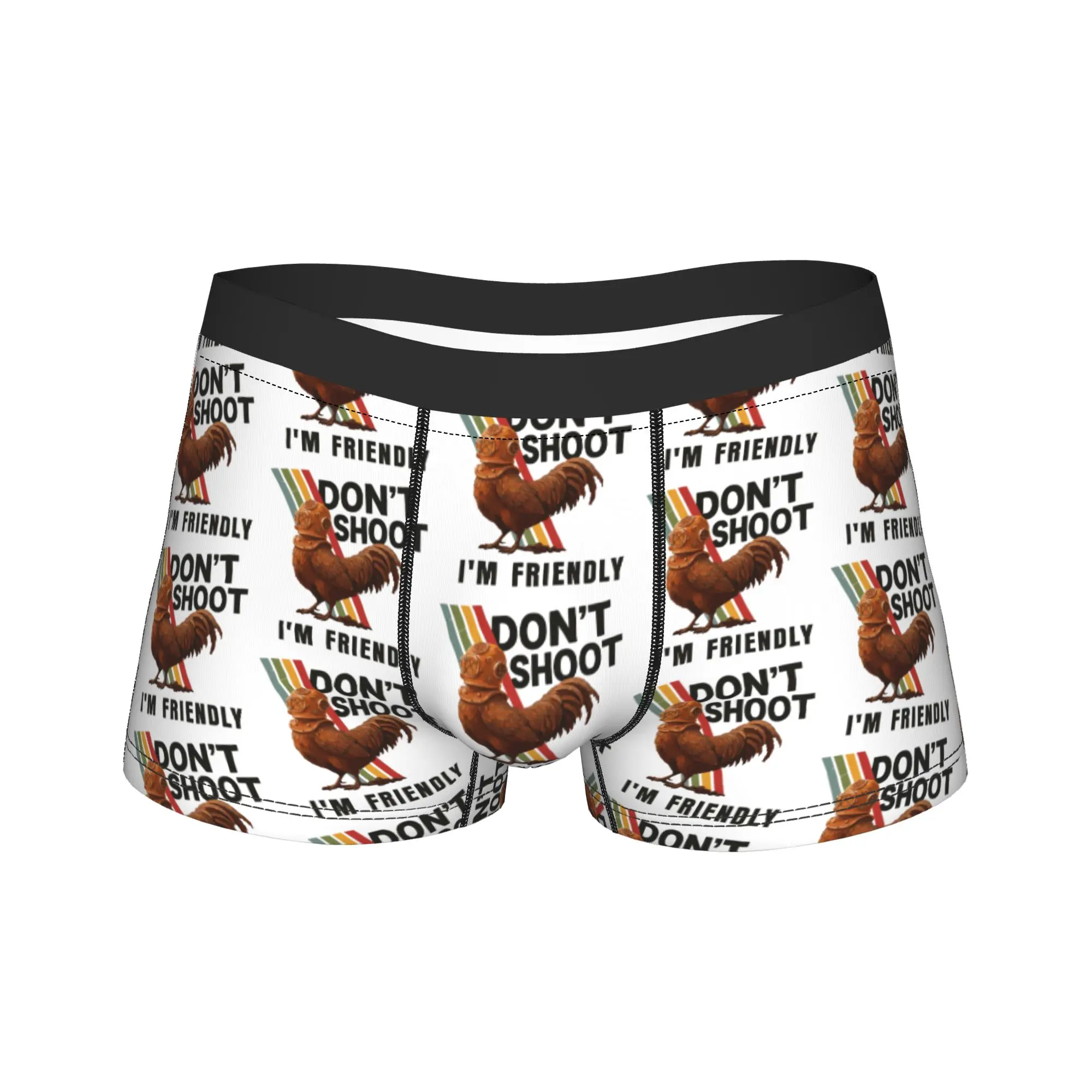 

Мужские трусы-боксеры Don't Shoot I'm Friendly Arc Raiders, шорты, дышащее нижнее белье, мужские сексуальные трусы S-XXL