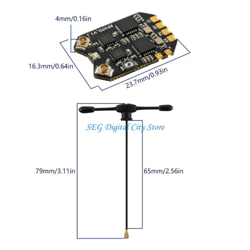 Ricevitore FPVS ELRS RADIOMASTER U75B Ricevitore FPVS Ricevitore Expresslrs da 2,4 GHz