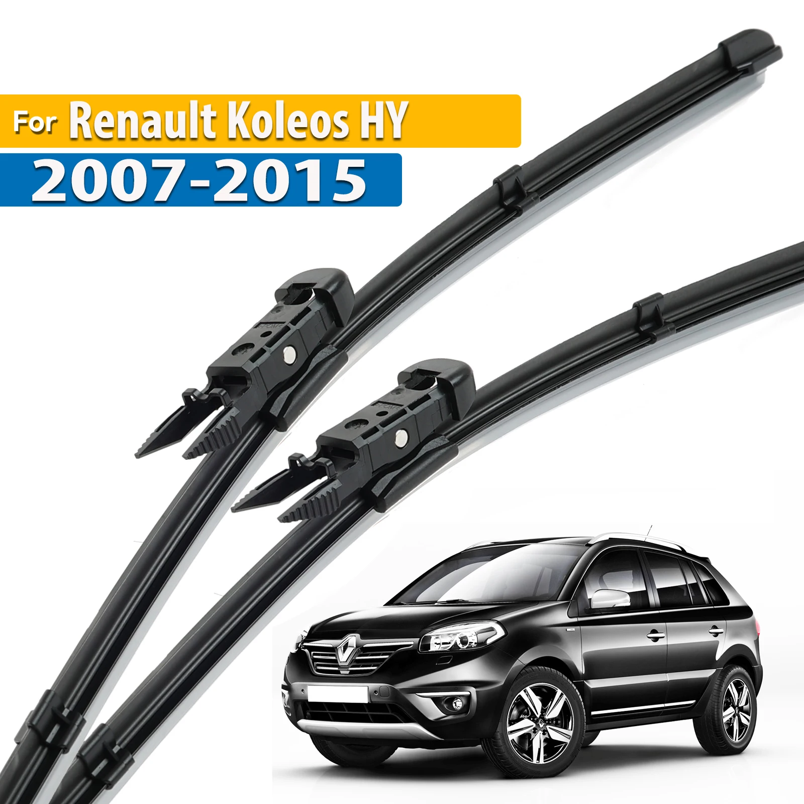 Erick's Wiper LHD شفرات الممسحة الأمامية لرينو كوليوس HY 2009 - 2015 الزجاج الأمامي نظيفة نافذة المطر فرش 24 "+ 19"