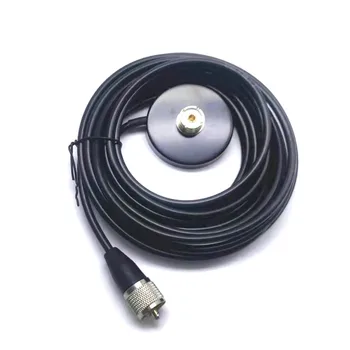 SO239 alas magnetik อะแดปเตอร์ PL259 PL-259เสาอากาศเชื่อมต่อสำหรับ Yaesu Vertex Kenwood TYT HYT Walkie Talkie วิทยุมือถือในรถยนต์