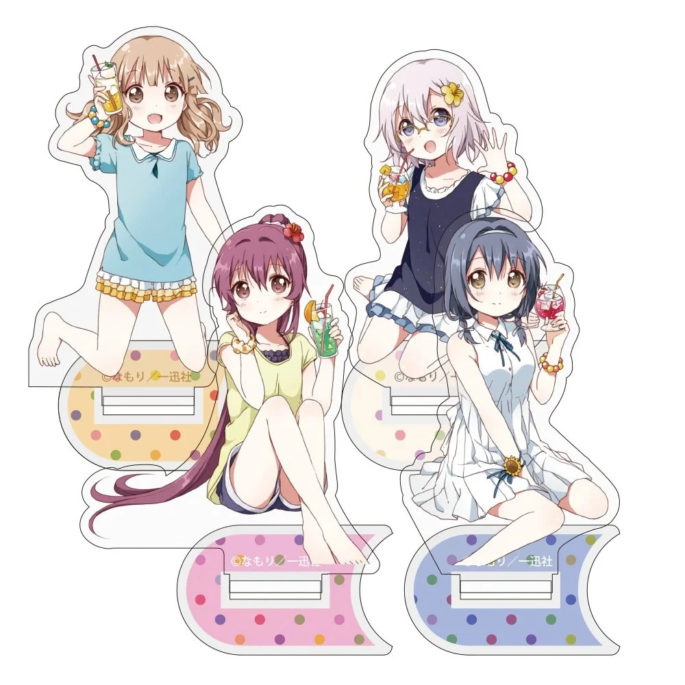 YuruYuri ANIME 15CM Acrylic Figure Stand Model Cosplay Toy Birthday Gift Ornament keychain Festival Christmas