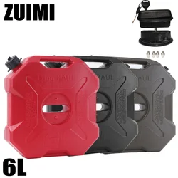 6L ATV UTV Motorcycle Spare Jerry Can Gas Fuel Tank Petrol Container Gasoline Petrol Tank Canister Motorcycle Car Accessories