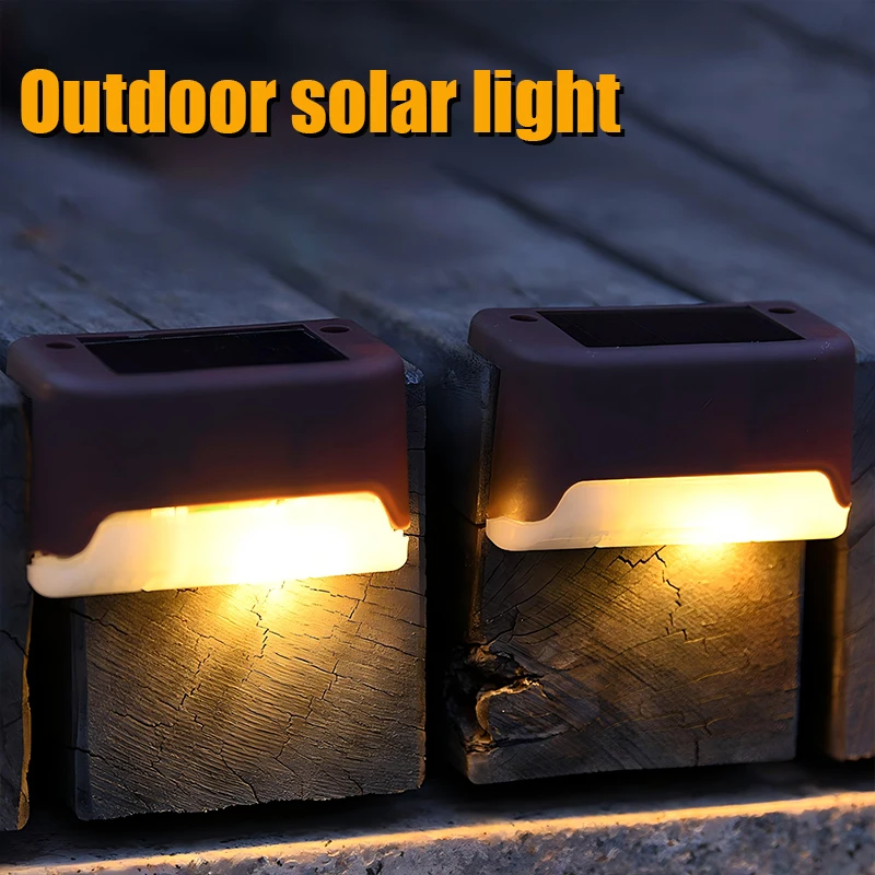 

LED Solar Lamp Waterproof Outdoor Garden Lights Stair Wall Light treet Step Light Waterproof Lighting Decoration For Patio Yard