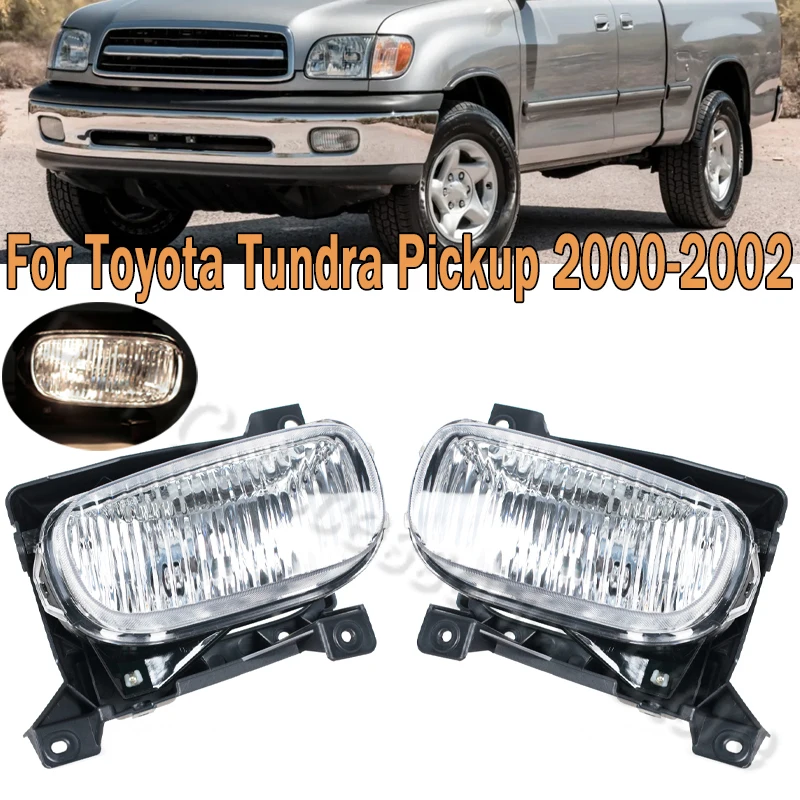 

Car Front Bumper Fog Light Assembly Fog Lamp With Bulb Foglamp Foglight For Toyota Tundra Pickup 2000-2002 812100C010 812200C010