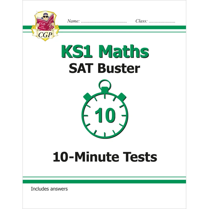 

KS1 Maths SAT Buster 10Minute Tests For End Of Year Assessments CGP Books Coordination Group Publications 9781782947080 Book
