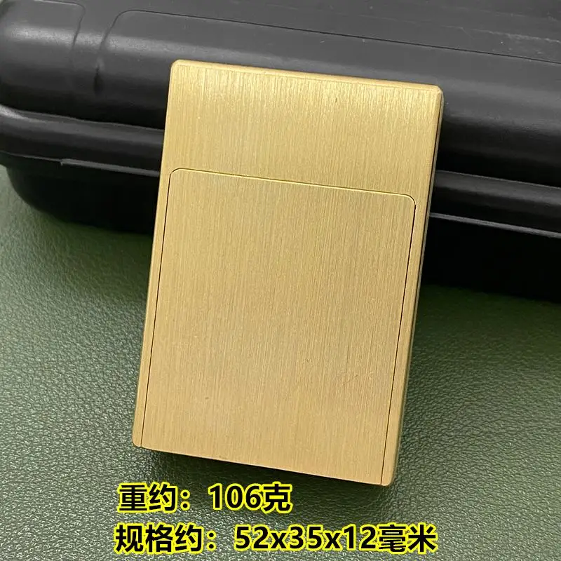 Drawer Style Windproof Kerosene Flint Brass Lighter