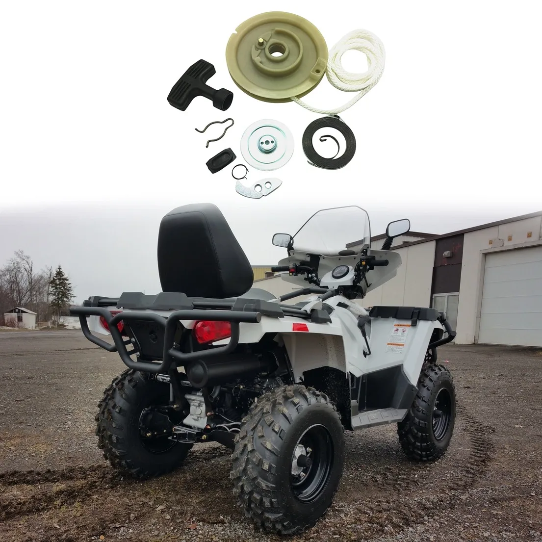 Atv Recoil Pull Cord Starter Kit for Polaris Sportsman 500 400 Magnum