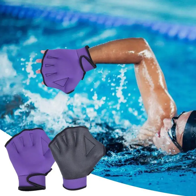 

Swimming Gloves Webbed Webbed Gloves Aquatic Mittens Rubber Mittens Diving Gear For Helping Upper Body Resistant Water Resistant